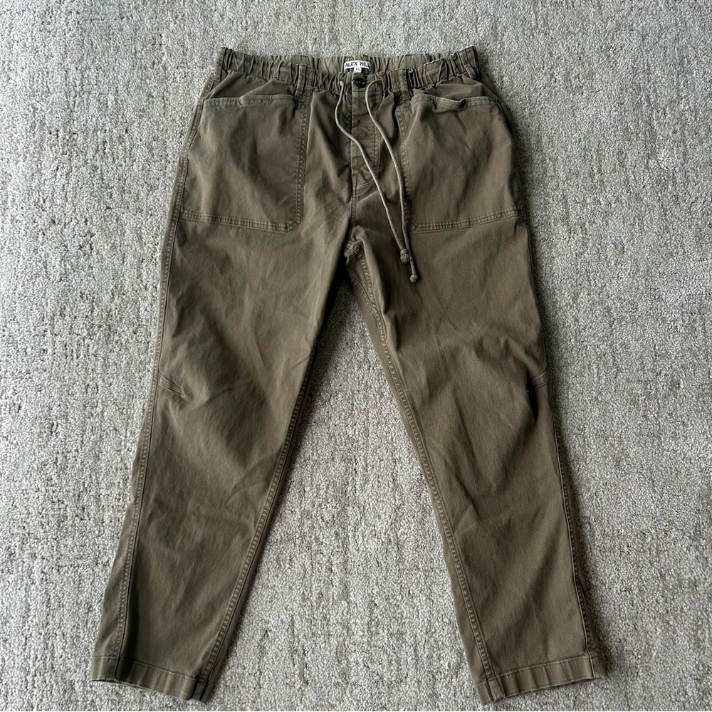 Alex Mill Olive twill field pant size XL